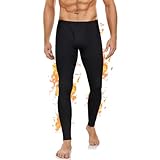 BENNIES Thermounterhose Herren Thermo Unterwäsche Warme Unterhosen Lang Thermounterwäsche Thermohose Winter Skiunterwäsche Hose Thermowäsche Funktionsunterhose Leggings für Alltag Runing Ski Sport L