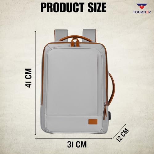 Image of Stylish Laptop Backpack for Men & Women with USB Charging Port, Compatible Laptop 15.5-inch