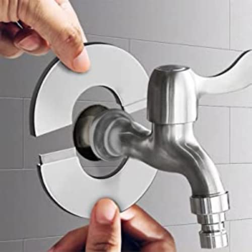 Escutcheon Plate,Mairuker Wall Split Flange,Stainless Steel Round Escutcheon Plate For Water Pipe Drain Line Cover 41Mm/1.61Inch Diameter Wall Pipe Cover Decoration (5 Pcs) #TOP3