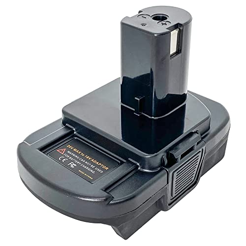 QINIZX Battery Adapter for Ryobi 18V One+ Cordless Tool, Compatible with Black+Decker/Porter-Cable/Stanley 20V Lithium Battery Replacement for Ryobi 18V Lithium-Ion Battery Converter