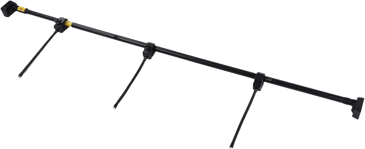 WALFRONT Adjustable Garland Hanger, Heavy Duty Steel Wreath Hanger for Front Door Frame with No Drill Installation, Fits 31.5 to 67 Inch Wide Doors for Holiday Decor