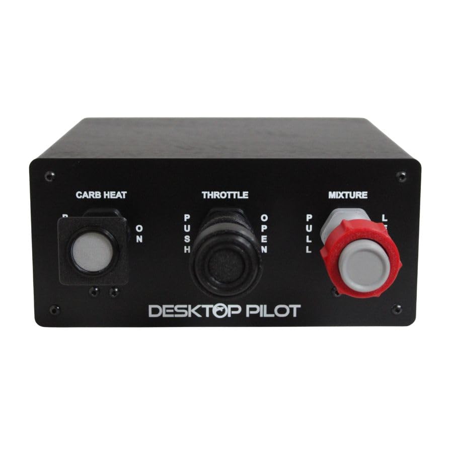 Desktop Pilot - Cessna 172 Carb Heat Vernier Throttle Quadrant for Flight Simulators