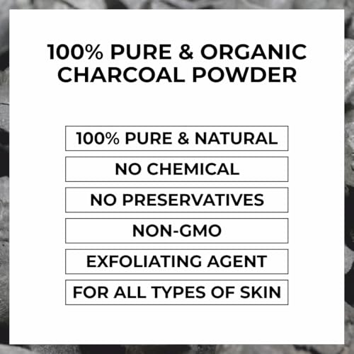 Image of Natural Face Pack Powder for Glowing Skin | Herbal Face Mask Powder for Deep Cleansing, Skin Brightening & Healthy Looking Skin (Charcoal Powder)