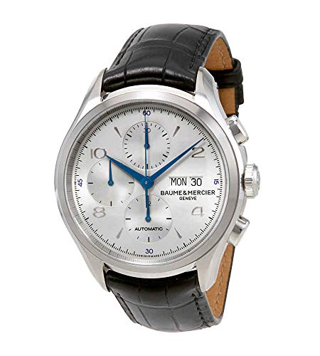 Baume et Mercier Clifton Automatic Chronograph Silver Dial Mens Watch 10123