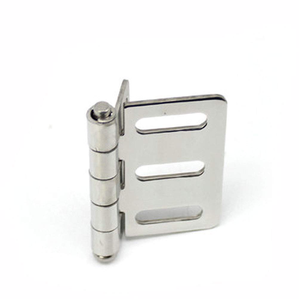 Bisagras pequeñas, mini bisagras, 2 piezas de una bolsa Bisagra de acero inoxidable Puerta de gabinete eléctrica Bisagra de gabinete duradera (Tamaño: 6,6 * 6,5 cm) (Tamaño: 6,6 * 6,5 cm) (Tamaño: Tam