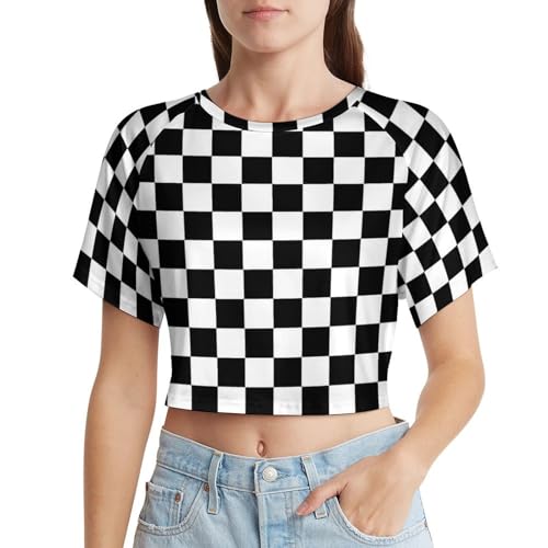 CROPPED SHRITS - graph plaid - サイズ０ 41wBDSJjwzL.jpg