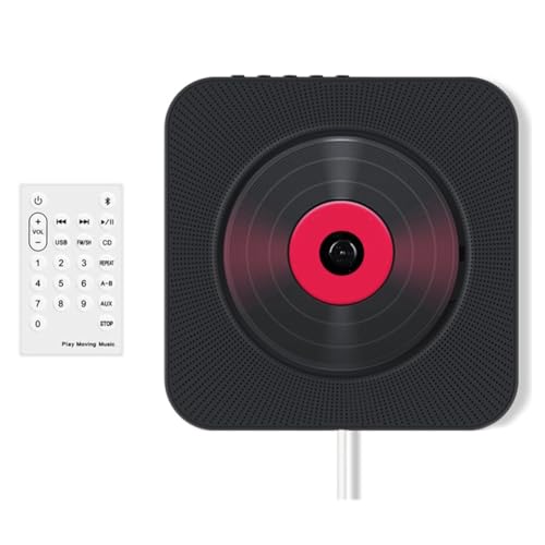 Lecteur CD portable mignon avec Bluetooth et radio FM - Idée cadeau idéale