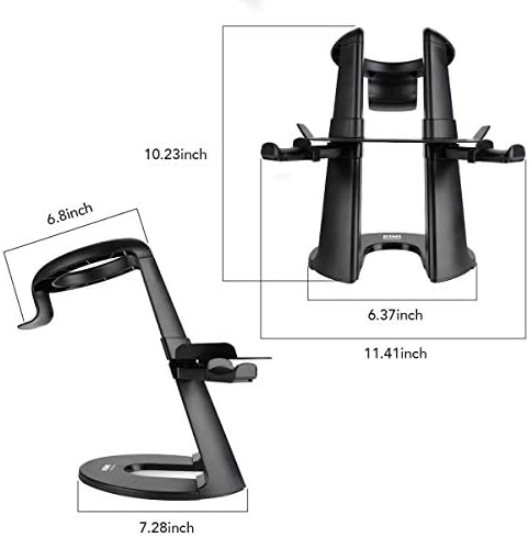 KIWI design uchwyt kompatybilny z Quest/Quest 2/PSVR 2/PICO 4, uchwyt VR dla słuchawek i kontrolera do zadań/Quest 2/Rift/Rift S/GO/HTC Vive/Vive Pro Valve Pro VR zestaw słuchawkowy i kontrolera