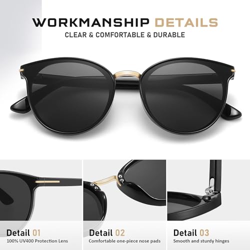 Cat Eye Sunglasses Womens for Trendy Retro 90s Sun Glasses UV400 Protection CL0024