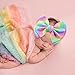 YanJie 7'' Rainbow Headbands for Baby Girls Newborn Infant Toddler Kids Hair Bows Girl Hair Accessories Dreamy Colorful Fashion Head Bow