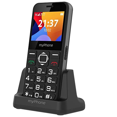 MP myPhone Halo 3 – Seniorsmartphone med stor knapp och laddningsstation