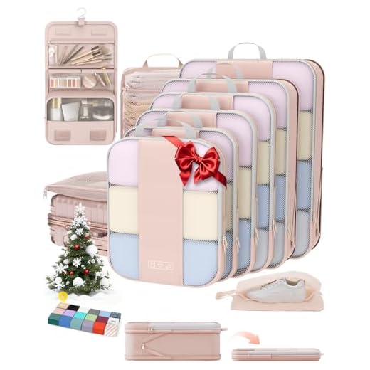 10 Set Travel Compression Packing Cubes