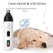 Electric Dog Nail Grinder - USB Rechargeable Electric Nail Trimmer with 3 Diamond Grinding Heads for Small to Large Dogs & Cats