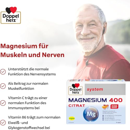 Doppelherz system MAGNESIUM 400 CITRAT - Granulat zum Auflösen und Trinken – Ansicht 3
