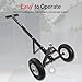 Trailer Dolly, 600LBS Capacity, 1-7/8” Hitch Ball with 12” Pneumatic Tires, Trailer Mover Dolly for Trailer Boat Watercraft Jet Ski Moving, Black Powder Coated Steel