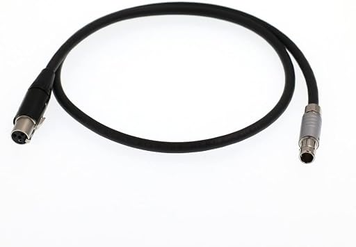 Fischer RS 3 Pin to Mini 4pin XLR Female Power Cable for Tilta to TVlogic Monitor