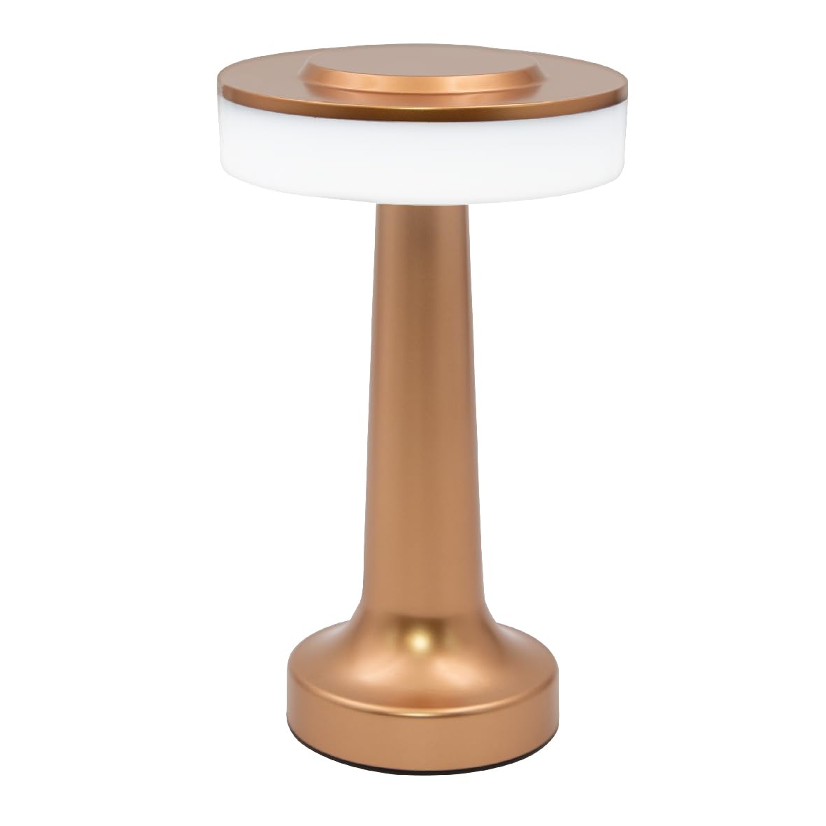Global Gizmos Warm White 66339 Led Table Lamp/Battery Operated Bedside Lamp/Touch Operated Dimming/ Light Colour / 20 X 12Cm