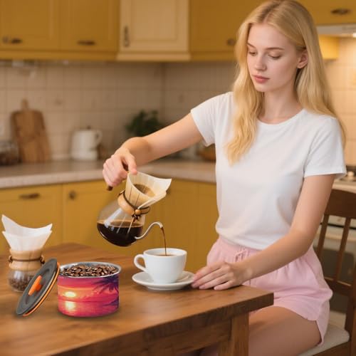 Lata para café hermética de acero inoxidable 17oz miniatura 7