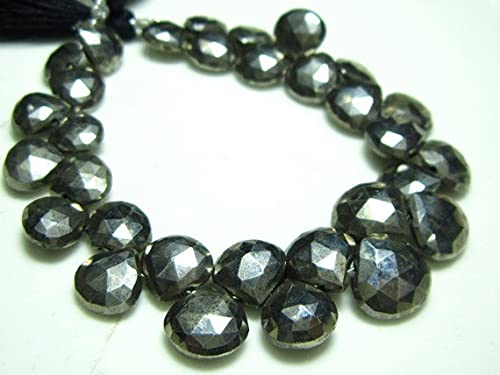 Pyrite naturelle facettée cœur LKBEADS pour composer un bijou cadeau personnalisé unique