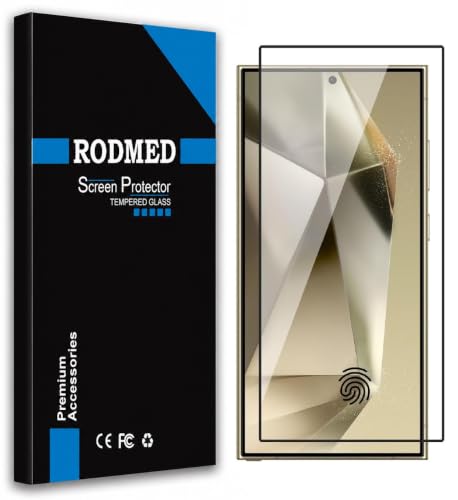 Image of 100% Fingerprint Unlock Military-Grade Gorilla Tempered Glass for Samsung Galaxy S24 Ultra 5G with Edge to Edge Coverage - Case Friendly, Anti-scratch and Bubble free With installation kit