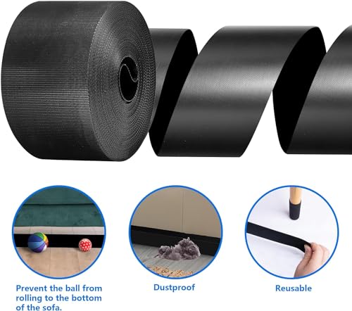 10 M Toy Blockers for Under Sofa-Adjustable Under Couch Bed Blocker-Gap Bumper for Avoid Things Sliding under Couch & Furniture - Image 5