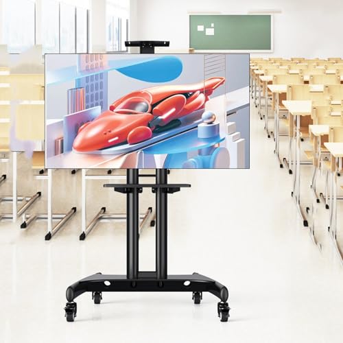 Soporte móvil para TV ajustable en altura para 32-75 pulgadas miniatura 1