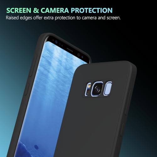 Image of for Samsung Galaxy S8 Case Black, Scratch Resistant with Soft Touch, Slim Thin Phone Cover for Samsung Galaxy S8