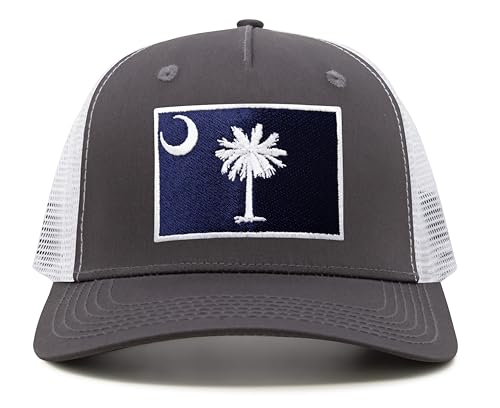 Image of International Tie State Hat for Men and Women, Adjustable Snapback Trucker Baseball Cap with Embroidered Patch