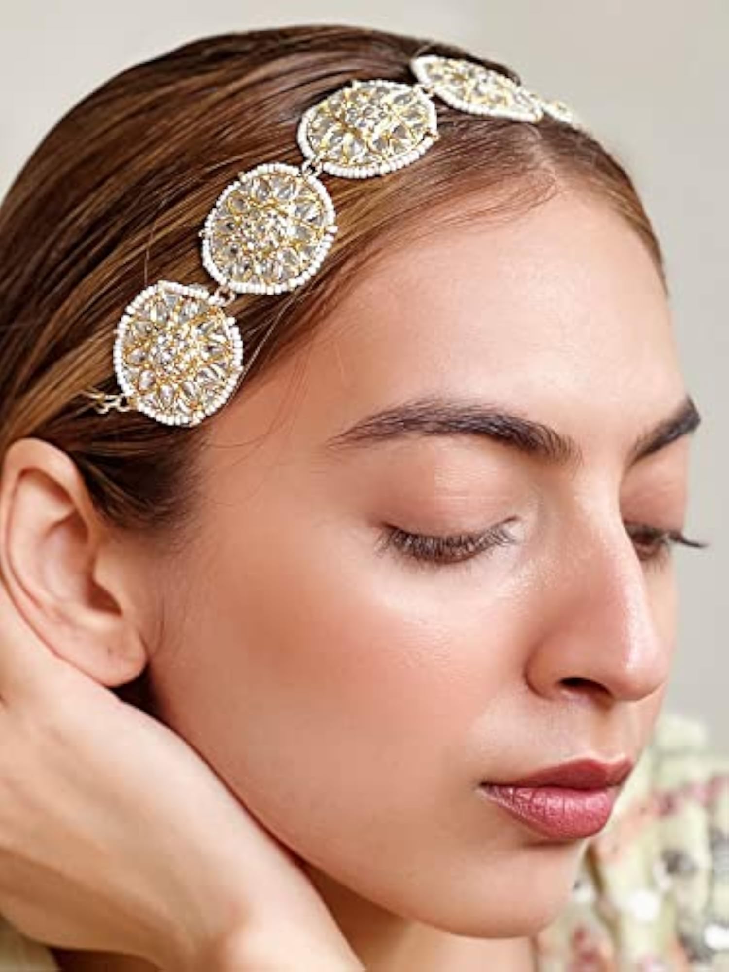 Nykaa Kundan Bridal Head Jewellery for Wedding