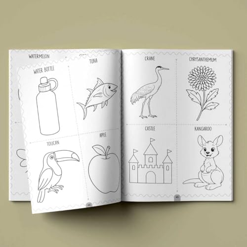 Image of Colouring Book for Kids - 200+ Colouring Activities - Gift to Children for Painting, Drawing & Colouring - Shapes, Numbers, Animals, Festivals, Flowers, Vegetables - 2 to 5 years old