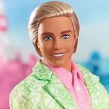 Barbie "Sugar's Daddy" Lalka Ken w pastelowym garniturze z psem - edycja limitowana The Movie Doll (ekskluzywna), HPK06