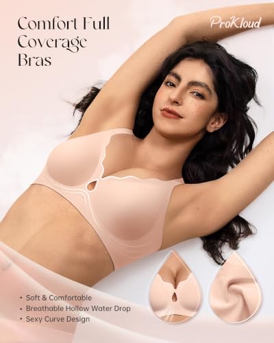 Image of ProKloud Bras for Women No Underwire Wireless Full Coverage Jelly Bras