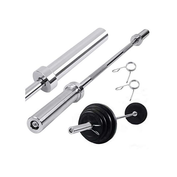 Buy Lmtime Barbell 5Ft Solid Olympic Bar for Weightlifting, Bench