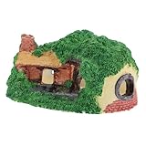 Toddmomy 2pièces Décoration Résine pour Aquarium Maison Cachée pour Reptiles Et Poisso...