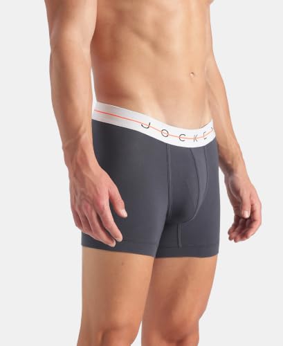 Image of Jockey NY16 Men Super Combed Cotton Elastane Stretch Solid Trunk with Ultrasoft Waistband (Pack of 2)