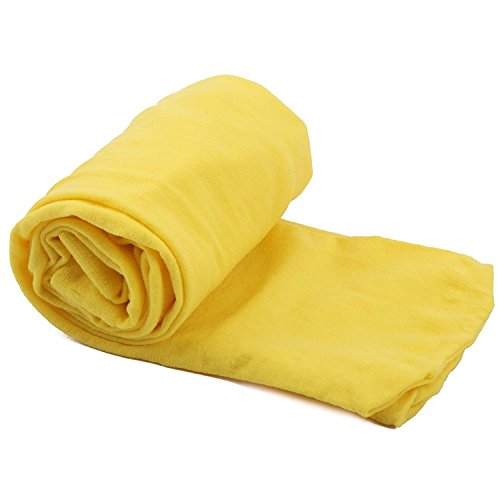 Girls' Opaque Microfiber Dance Stockings School Uniform Footed Tights (8-10, Yellow)3