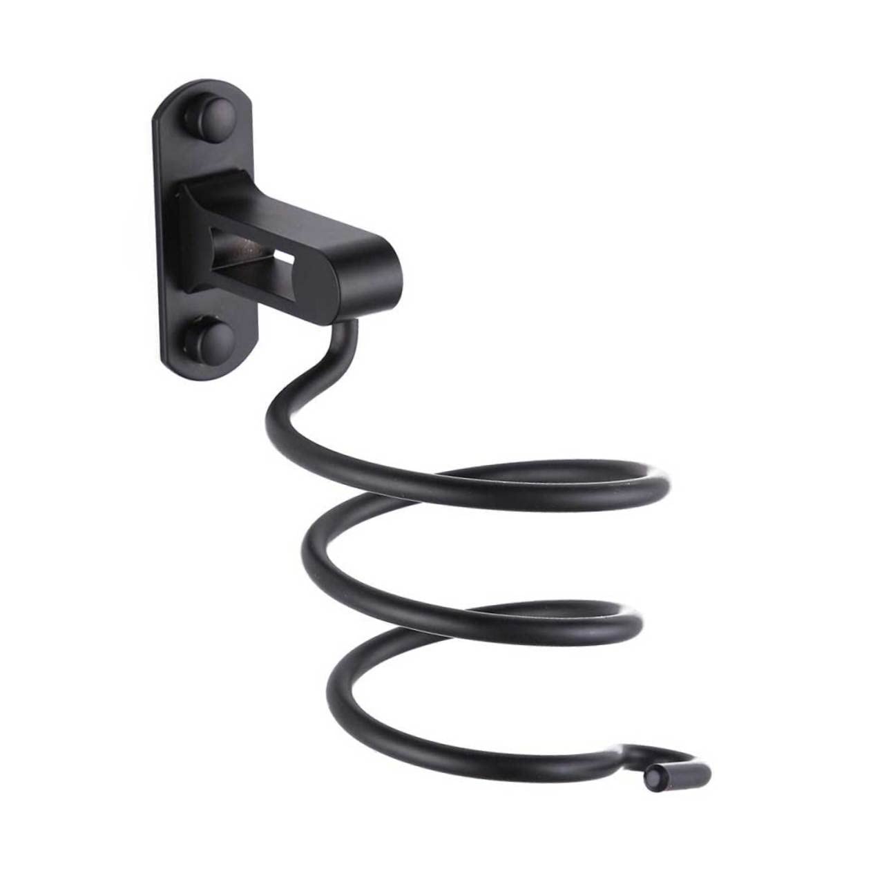 Ipetboom Portable Hair Dryer Holder Wall-mounted Storage Rack Aluminum Finish Home Organizer