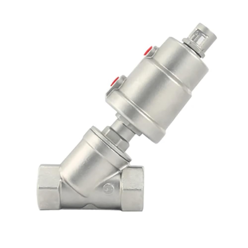 Vanne pneumatique à siège incliné en acier inoxydable 1/4"-2" BSPT, for vapeur, gaz, huile, eau - Pression nominale 232 PSI(A Normally Close,DN40-63mm)