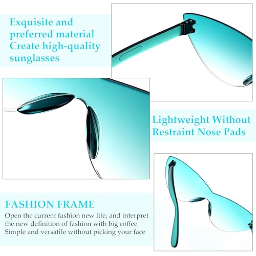 Chumia 51 Pack Fun Sunglasses Bulk Adult Party Favors Glasses Colorful Plastic Retro Sunglasses for Women Men Neon Party Candy Color Glasses, 5 Style, Mixed Colors3