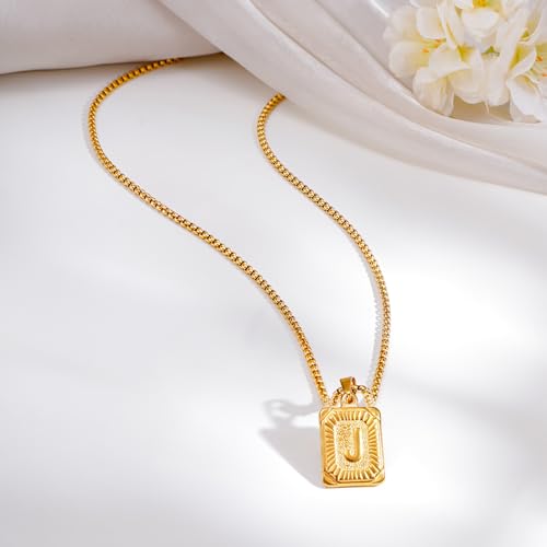 Image of Rubans Demi Fine Stainless Steel Alphabet Pendant CZ Gift for Women & Girls
