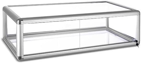 Silver Glass Counter Top Display Cabinet