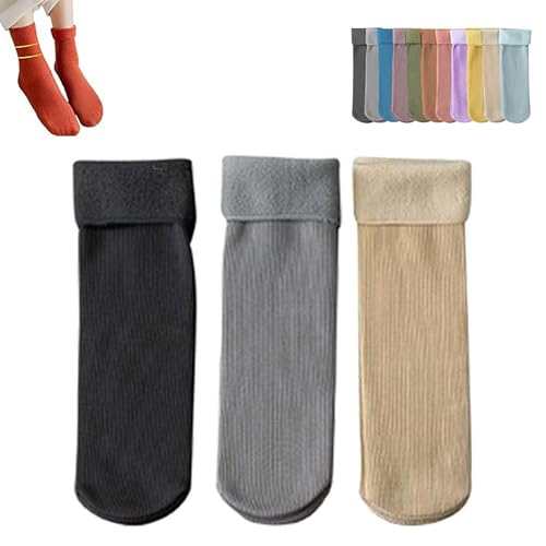 Janemore Socks, Fleececozy - Ultra-Soft Velvet Slim Thermal Socks, Fleece Cozy Socks, Winter Stockings