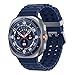 Samsung Galaxy Watch Ultra (2025), AI Smart Watch, Marine Band, Titanium Casing, Cushion Design, Quick Button, 47mm, LTE, Titanium Blue, 3 Year Extended Warranty (UK Version)