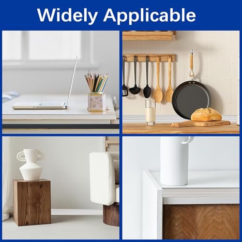 Image of 20 mm Multifunctional Decorative Strips, Self-Adhesive, Used for Corner Protection, Edge Protection, Flexible Trim for Doors, Windows, Walls and Floors, Peel and Stick, Soft Skirting Board (White, 6M)