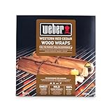 Weber Zedernholz Wood Wraps (8 Stück) - dünne, feine Wraps aus Zedernholz, zum Einwickeln von Grillgut, feine Raucharomen, 100% natürliches Holz (17521)