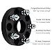 DCVAMOUS 4PC Black 5x4.5 Hubcentric Wheel Spacers 1 Inch 1/2