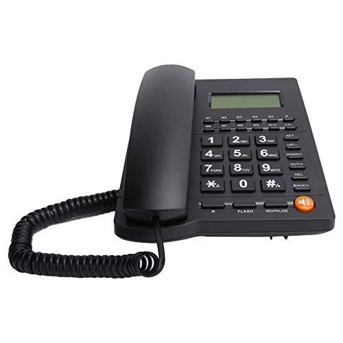 L019 Corded Phone with Caller ID, Desktop Landline Corded Telephone, Large Button Landline Phones for Family, Office, Hotel
