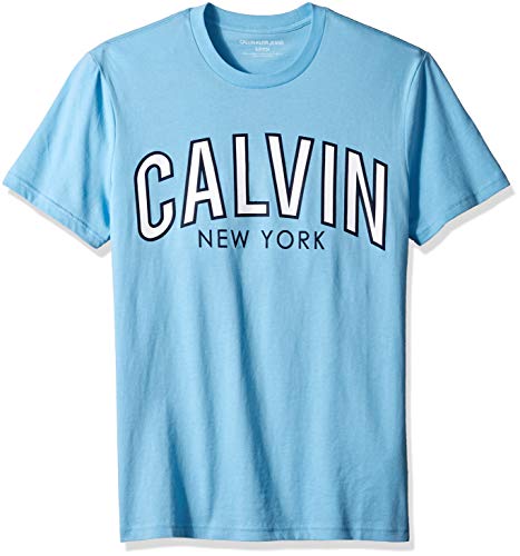 Calvin Klein Men's Classic Bold Font Logo Short Sleeve Crew Neck T-Shirt, Alaskan