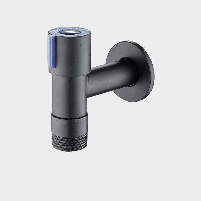 Matte Black Washing Machine Faucet Toilet Mop Small Faucet Wall Mount Outdoor Garden Tap