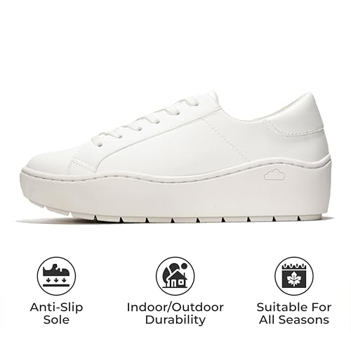 Project Cloud Platform Sneakers for Women – Lightweight Womens Sneakers with Memory Foam Insole – Non Slip Lace-Up Womens Shoes – Perfect Summer Shoes for Women 2025 (Bossy)3